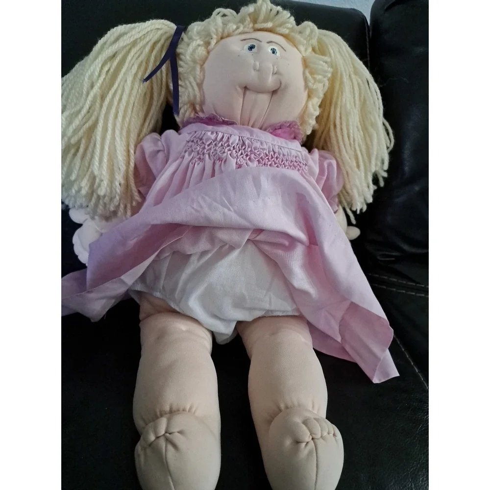 Rare Vintage Cabbage Style Handmade Doll‎ Louise Coker Signed 1984 Soft Girl